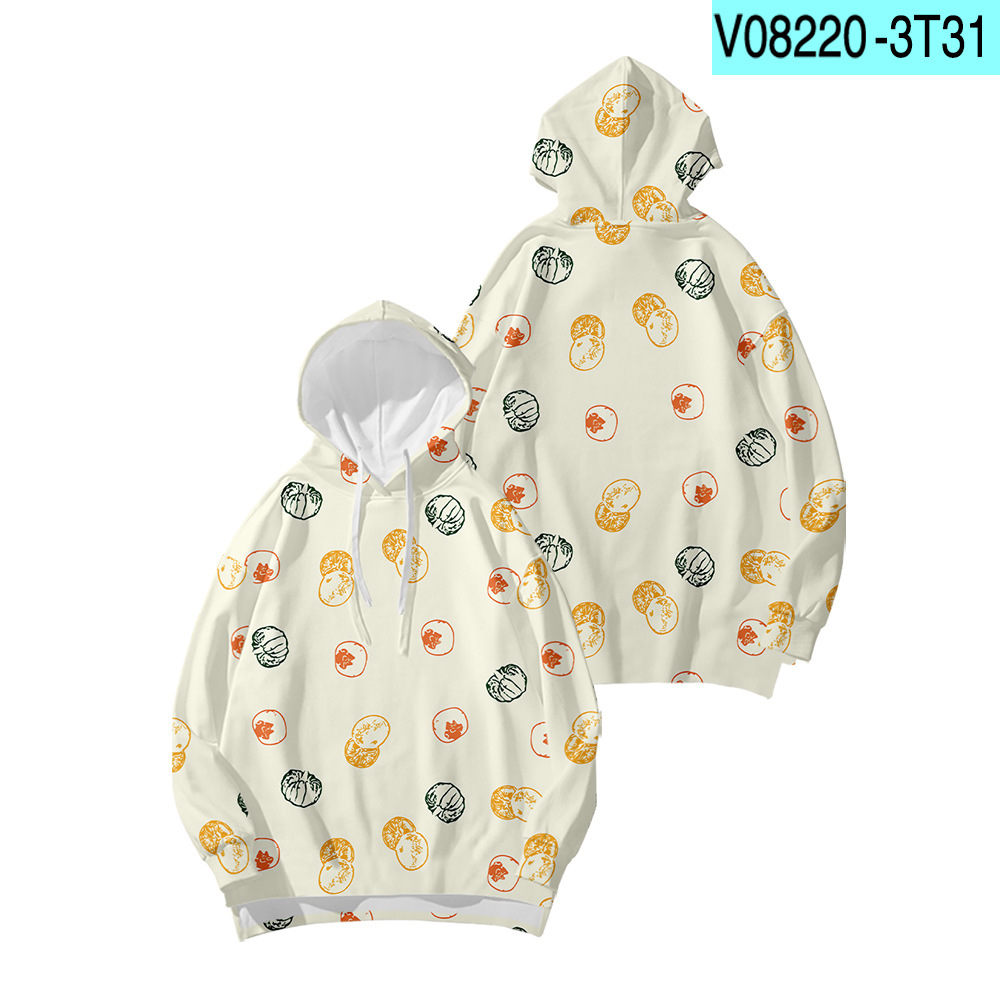 Title 2, Fruit Digital Print Hooded Sweatshirt Floral Lo...