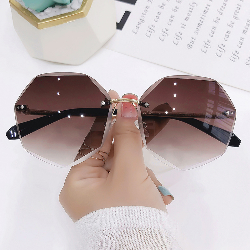 Glasses Cut-edge Polygonal Ladies Sunglasses - Image 2