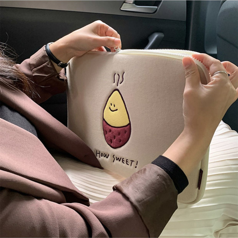 Compatible with Apple, Ipad Tablet Bag Laptop Bag Roasted Sweet Potato Embroidery — image 1