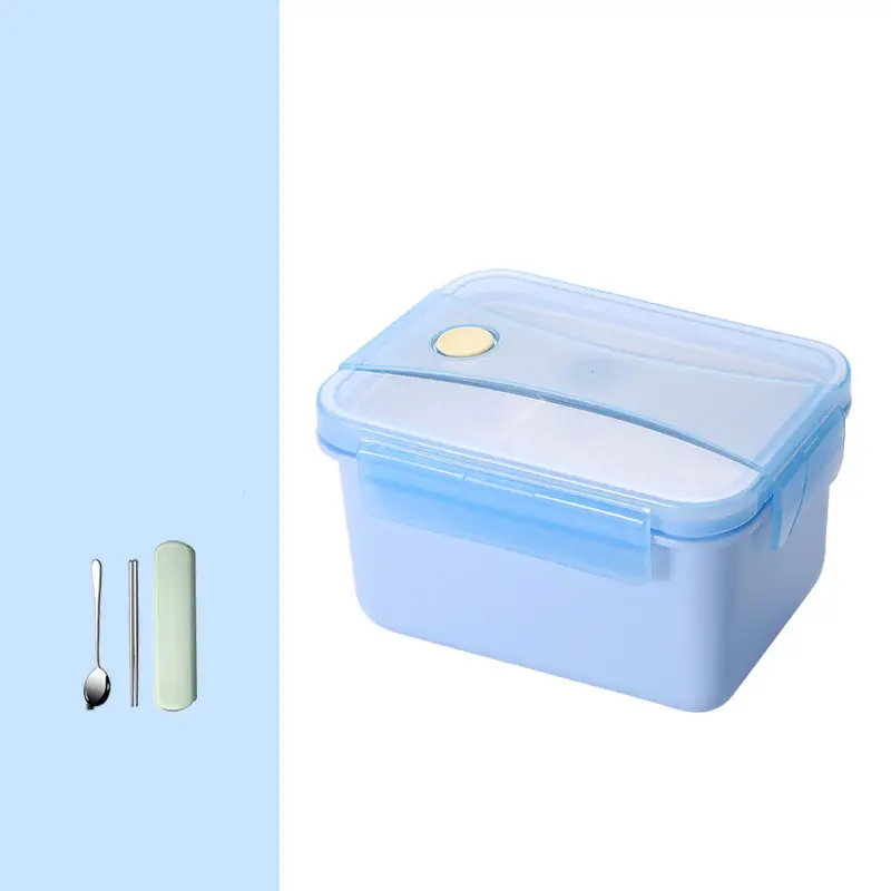 Outdoor Camping Self-Heating Lunch Box 304 Stainless Steel Portable Partitioned Lunch Box Heating Package Insulation Lunch Box Unplugged