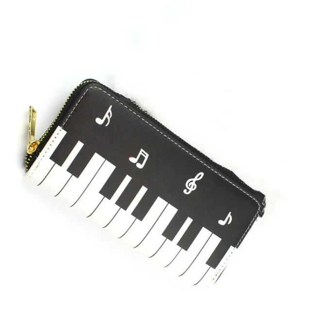 New Style Ladies Wallet Clutch Bag Piano Note Coin Purse Wallet White - Shop at LoveMi