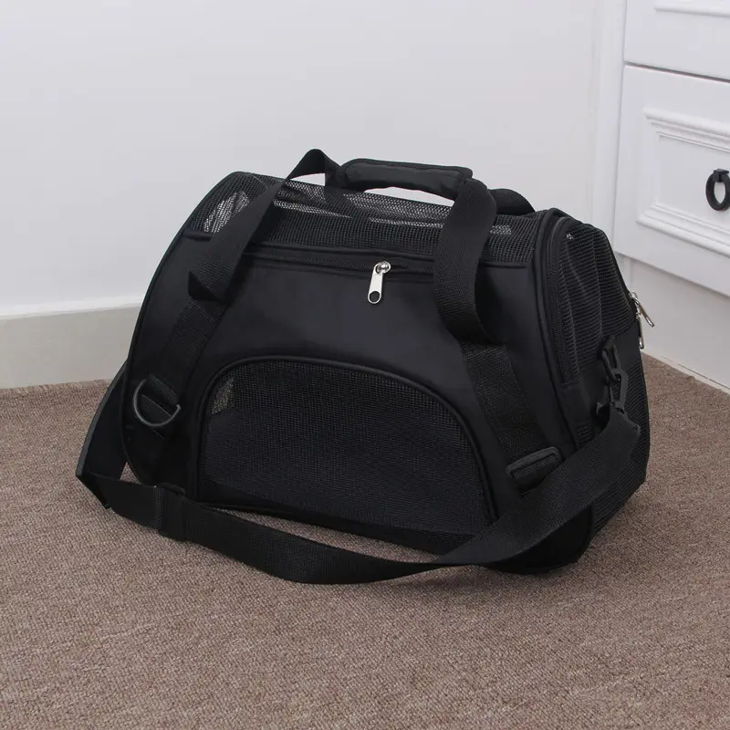 Portable Pet Mesh Carrier Bag Travel Bags