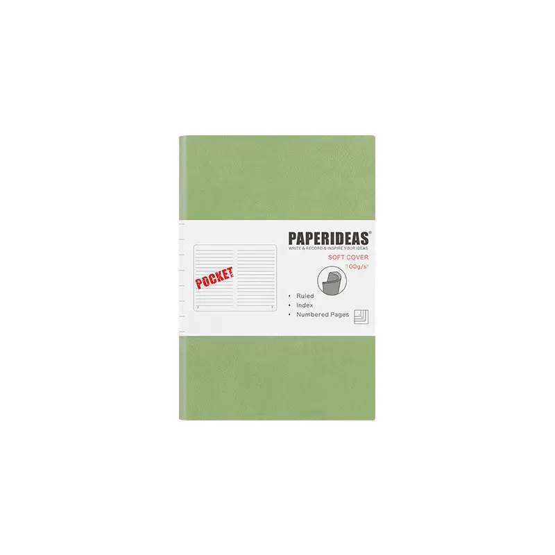 Soft Leather Notebook AA6 Diary Portable Small Notepad