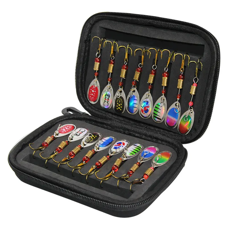 Rotating Composite Sequin Set Fly Hook Fishing Bait Small