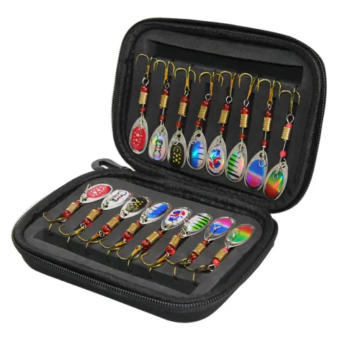 Rotating Composite Sequin Set Fly Hook Fishing Bait Small