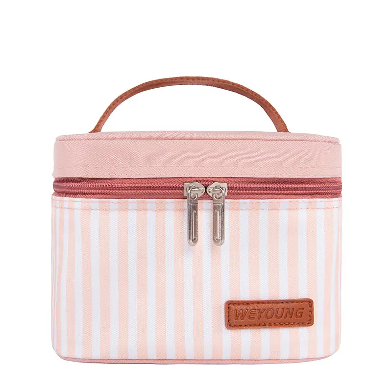 Simple And Portable Striped Thick Aluminum Foil Portable Lunch Bag