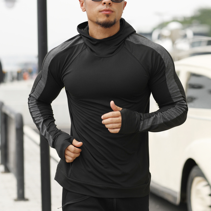 Title 3, Langarm-Plus-Fleece-Kapuzenpullover-Fitness-Trikot