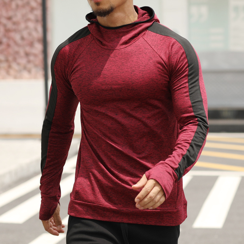 Title 5, Langarm-Plus-Fleece-Kapuzenpullover-Fitness-Trikot