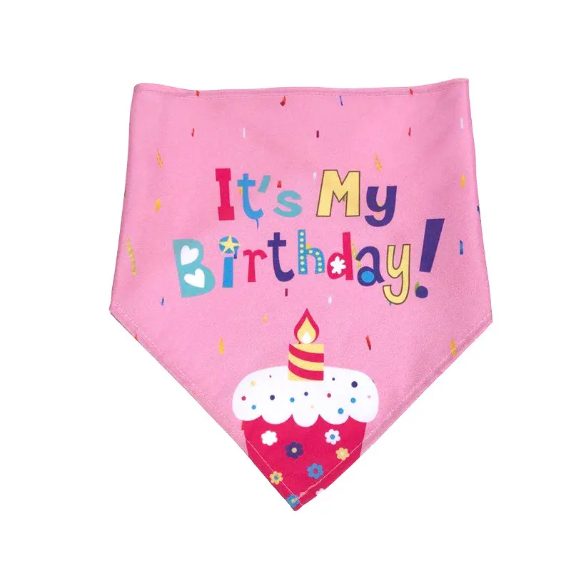 Pet Birthday Triangle Towel Dog
