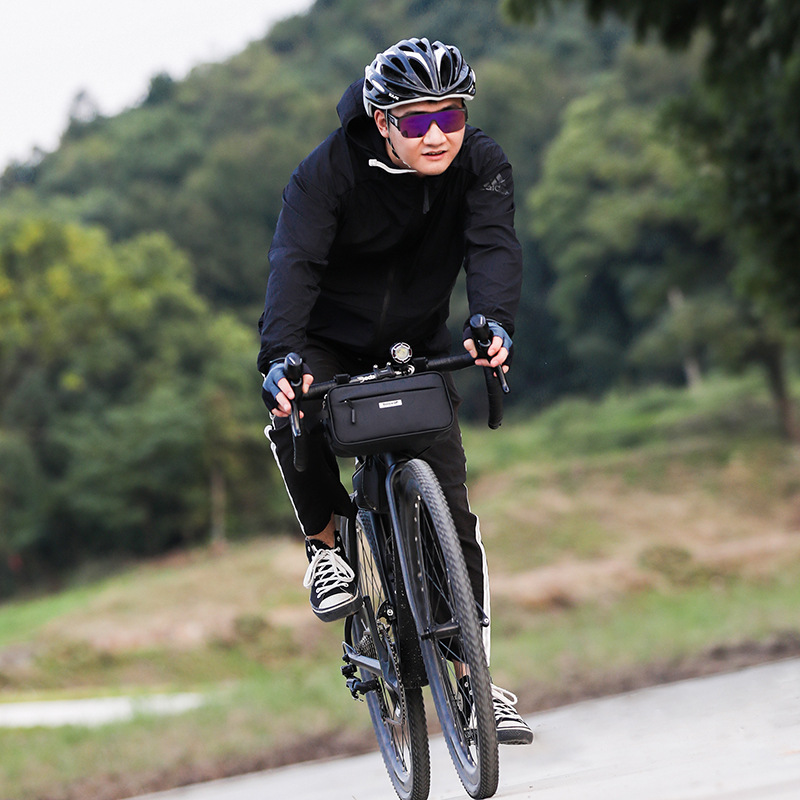 Bicycle Front Bag With Water-repellent Function, Road Front Crossbeam Triangle Riding Belt Bag - Image 3