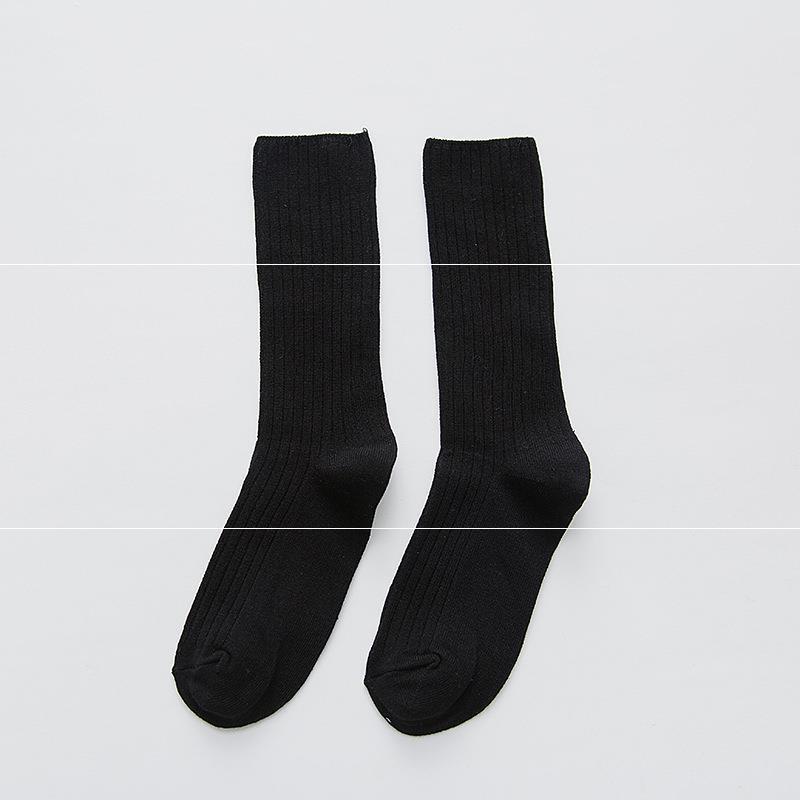Socks Women's Double Needle Pile Pile Socks Striped Color Women's Socks Autumn And Winter Long Tube Cotton Socks Personality Ins Tide Socks Manufacturers Spot