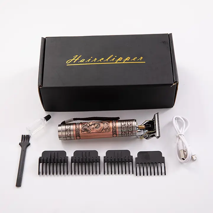 Electric Hair Clipper Men's Oil Head Electric Hair Clipper Hair Clipper Set Electric Hair Clipper Buddha Head Retro Household Cross-Border