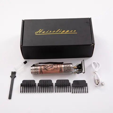 Electric Hair Clipper Men's Oil Head Set Buddha Retro