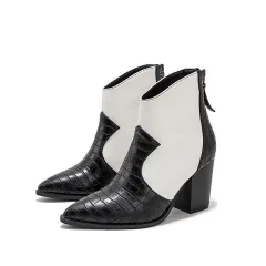 Europe And The United States High With Autumn Fashion Boots Pointed Elegant Boots - Black - View 1