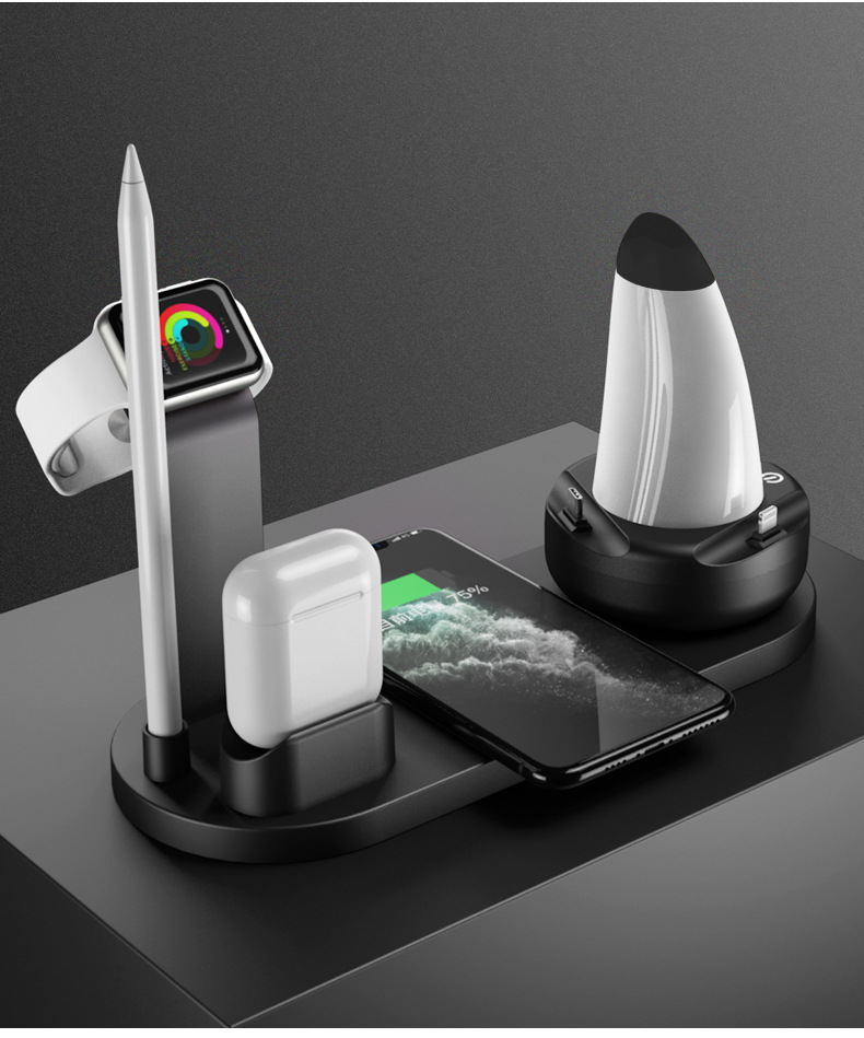 Compatible With , Wireless Charger Three-in-one For Mobile Phone Bluetooth Headset Watch Desktop Multi-function Charger - Image 7