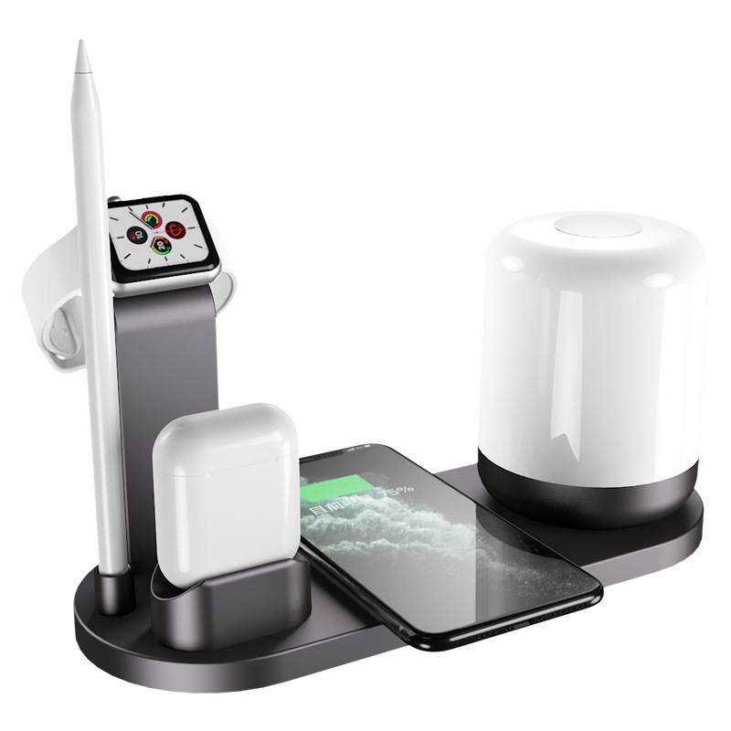 Compatible With , Wireless Charger Three-in-one For Mobile Phone Bluetooth Headset Watch Desktop Multi-function Charger - Image 2