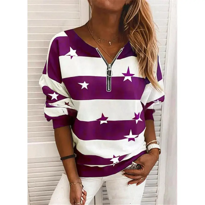 European And Beautiful Striped Sweater