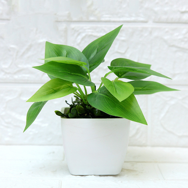 Lifelike Mini Artificial Bonsai Plant Shelf & Desk , Indoor Ornament