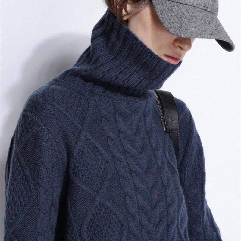 Title 3, Rollkragenpullover, kurzer Twist-Base-Pullover