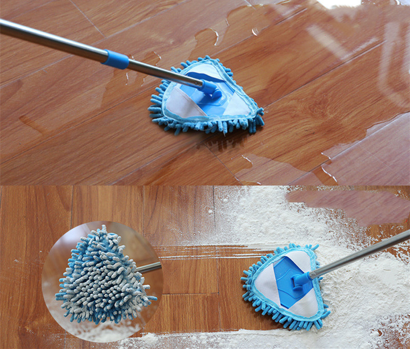 Triangle Dust Removal Universal Small Mop Wipes The Wall Ceiling Tile Floor Cloth Cleaning Artifact One Mop Household Portable Net
