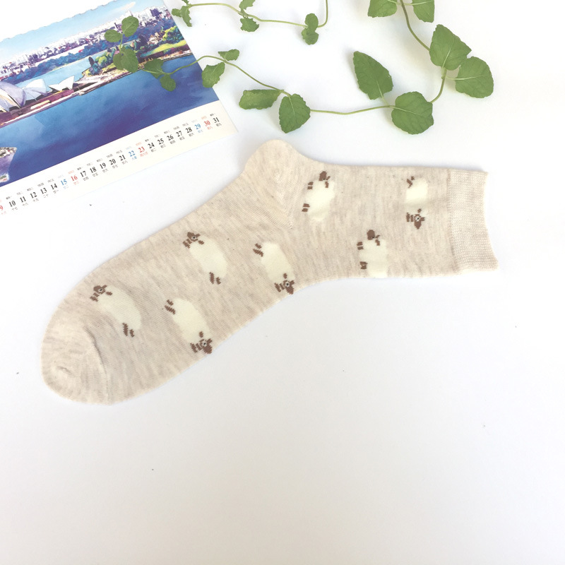 Female Socks Cute Cotton Socks, Cartoon Animal Pattern Cute Cartoon Socks Cotton Socks