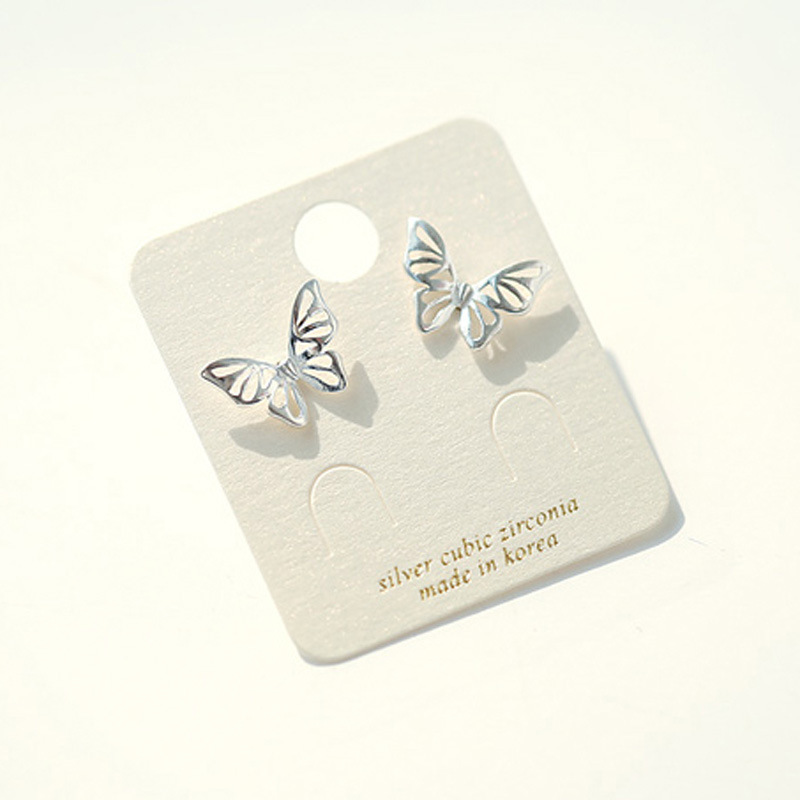 Modian Charm Butterfly Silver & Rose Gold Color 