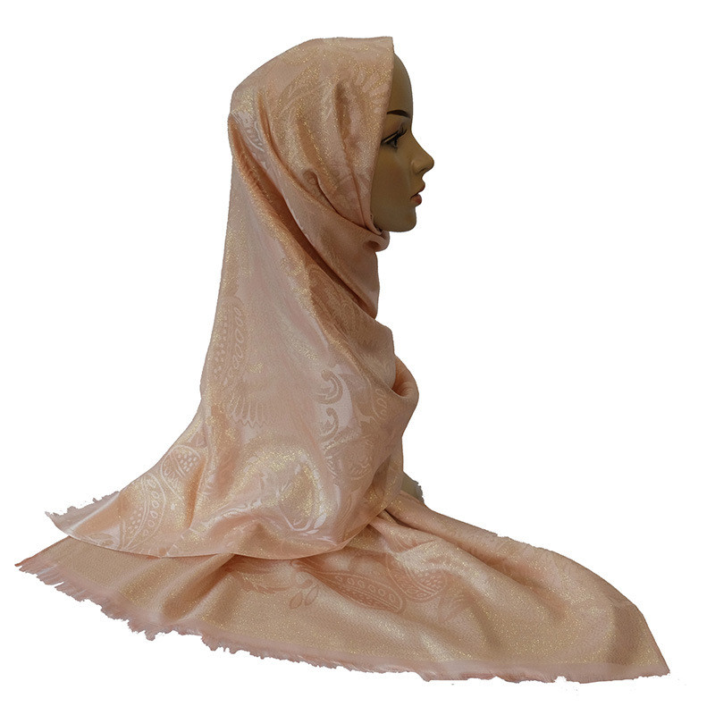 Bright Silk Cashew Flower Headscarf Arabian Headscarf Cloth