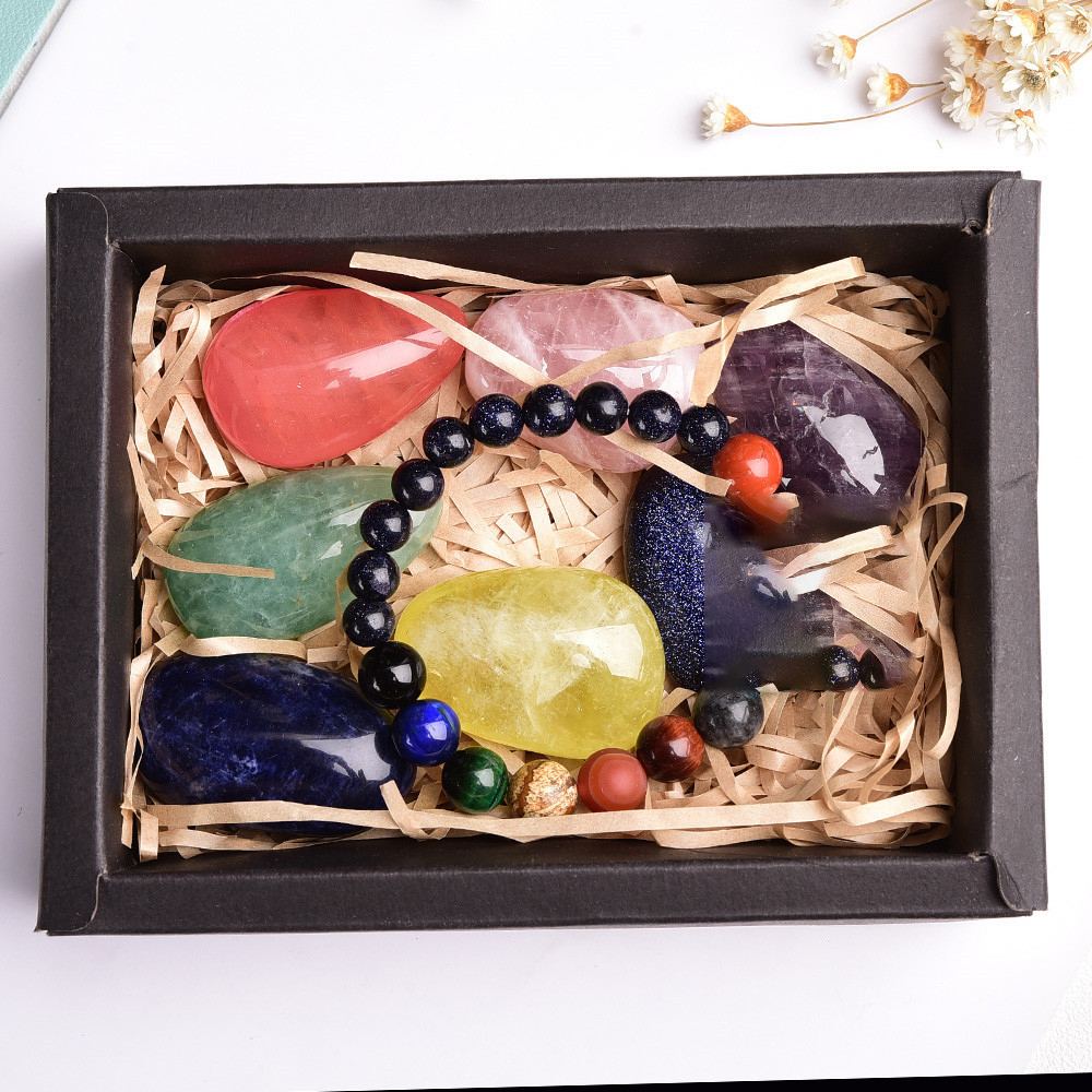Amethyst Block Natural Crystal Hexagonal Prism Power Stone Exquisite Gift Box Packaging — foto 7