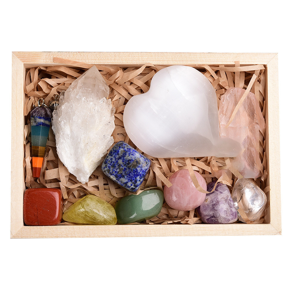 Amethyst Block Natural Crystal Hexagonal Prism Power Stone Exquisite Gift Box Packaging — foto 5