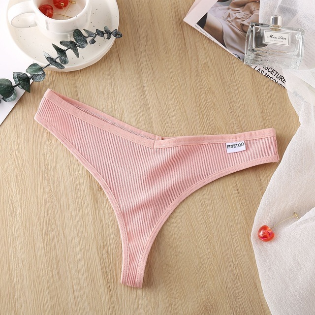 Title 4, Low Waist Cotton Ladies Sexy Pink Panties