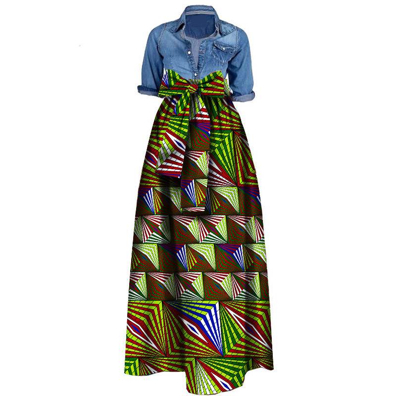 African women''s skirt cotton batik printing skirt cross border e commerce supply factory supply Dark Green - Shop at LoveMi