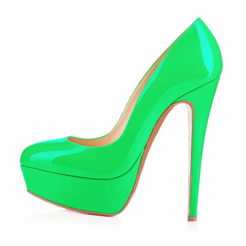 Large Size High Heels Baotou Round Toe Women'S Shoes