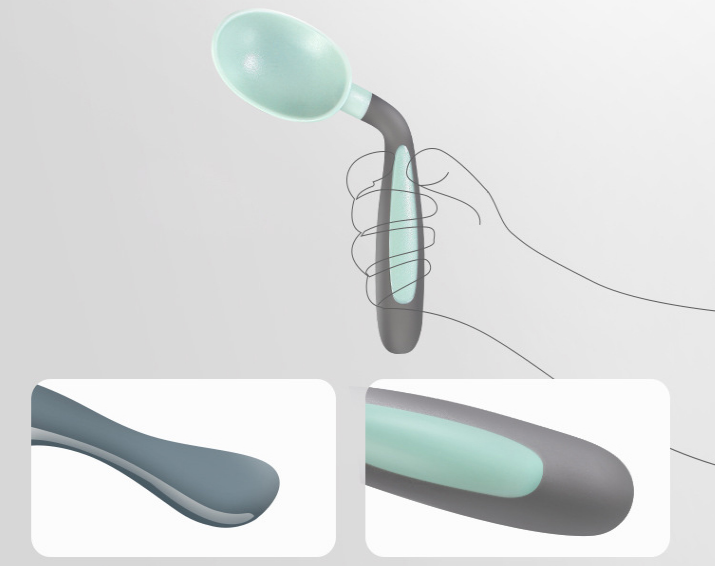 Baby Twisting Spoon One And A Half Year Old Children Can Bend Children'S Complementary Food