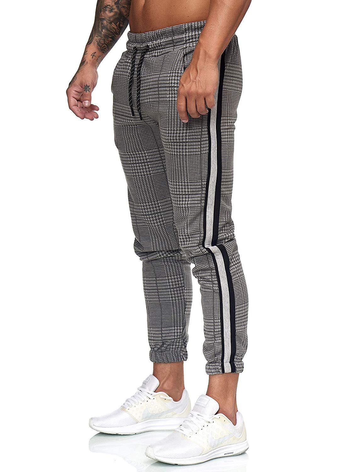 Title 7, Pantalones casuales para hombre con estampado d...