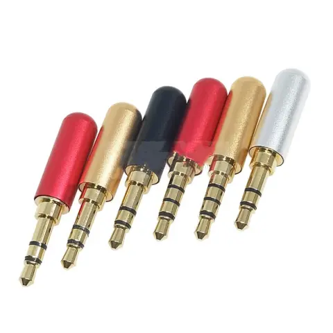 Headphone Stereo Plug Four-Channel Welding Male Head Aux Two-Channel