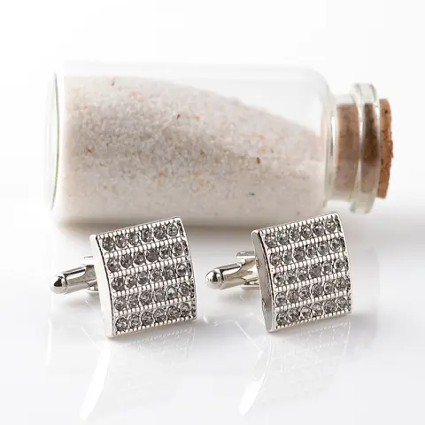 Fashion Diamond Cufflinks Square Men's French