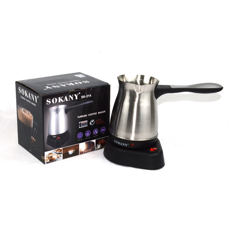 Electric Stainless Steel Turkish Coffee Pot With Electric Heating