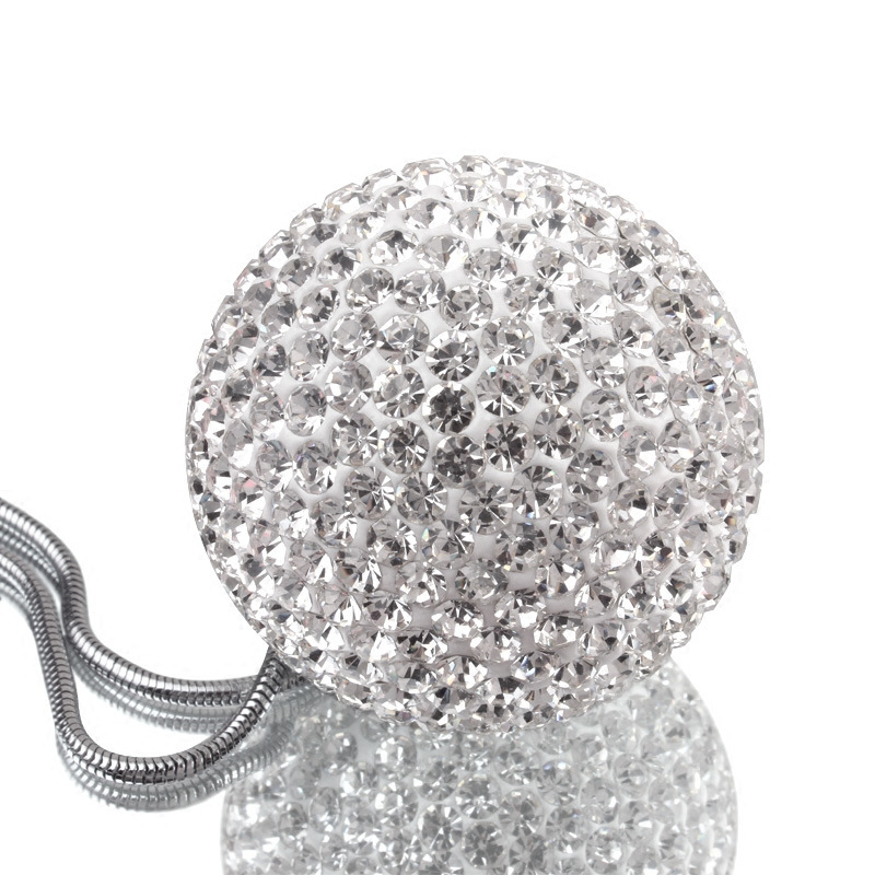 Car Pendant With Diamond Crystal Ball Car Interior Decoration — foto 2