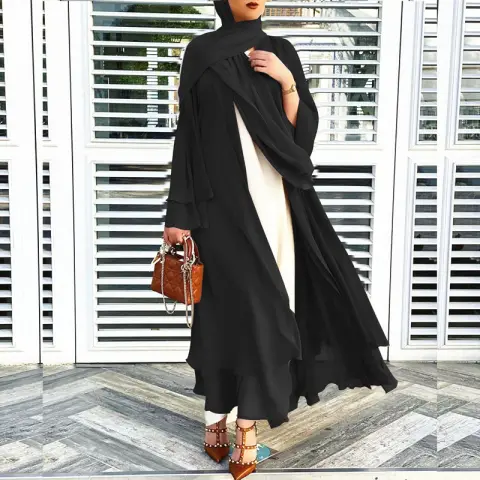 Latest Muslim Abaya Fashion Soft and Elegant Large