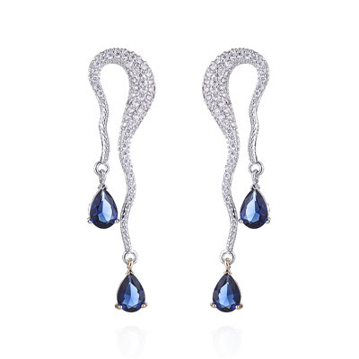 Personality Zircon Earrings Irregular Jewelry