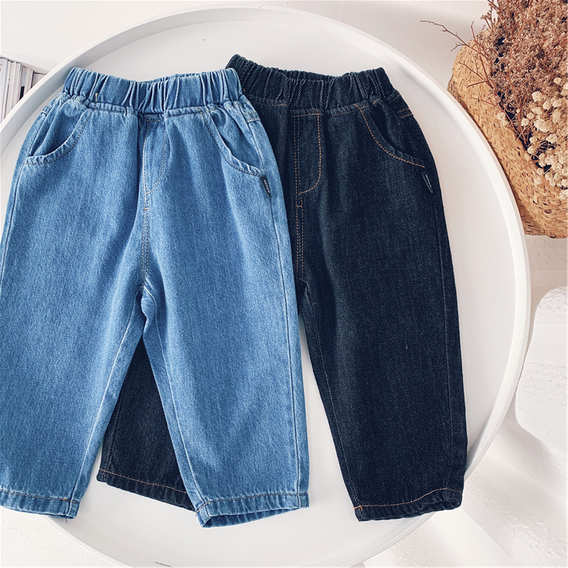 New Children's Jeans Boys' Trousers Loose Korean Edition