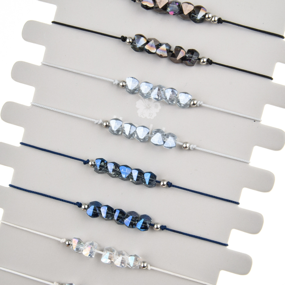 Crystal Bracelet Hand Woven Ladies Jewelry