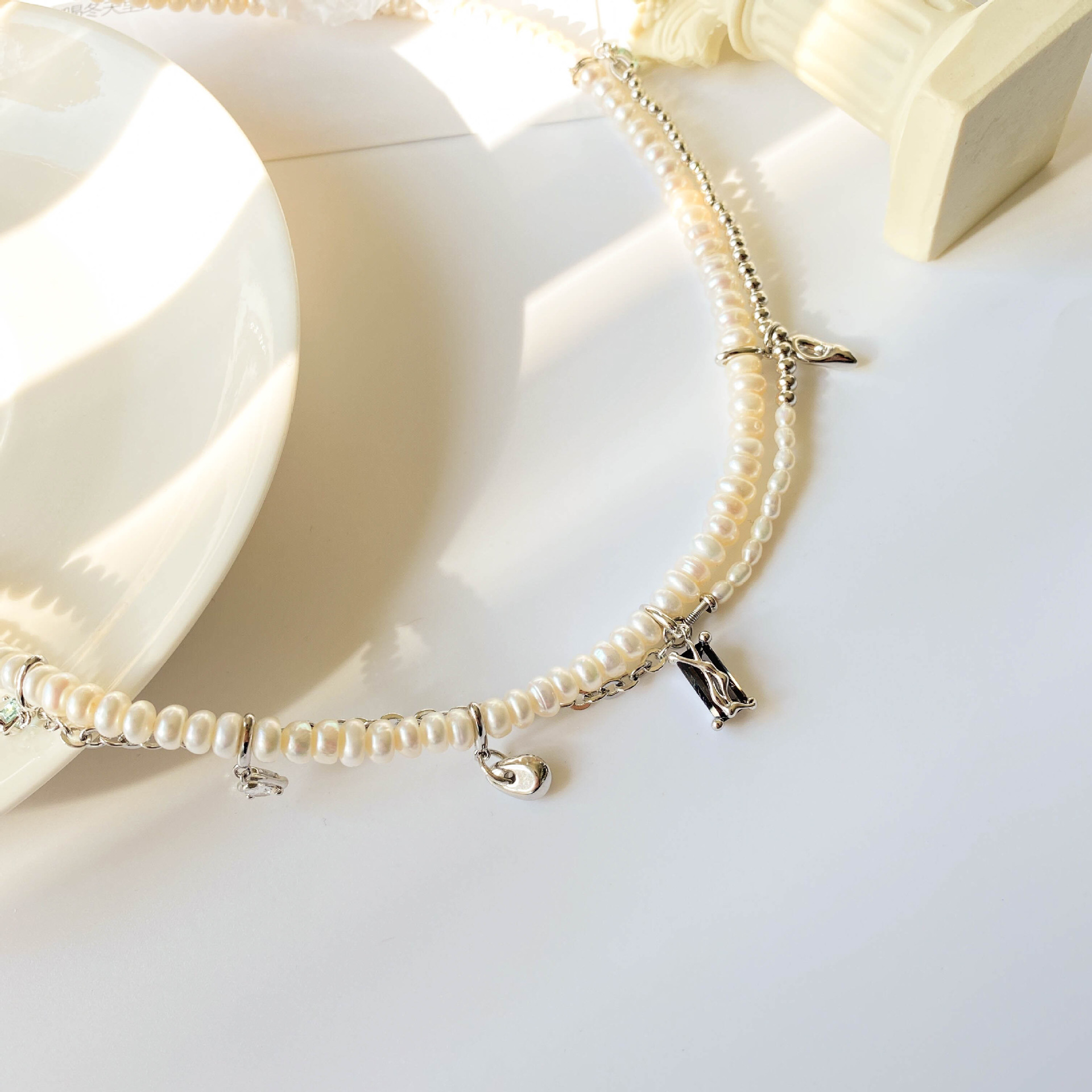 Pearl Necklace European And American Style Fashion Multi-Layered