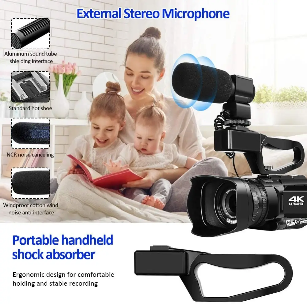 New Handheld High-Definition Digital Video Camera 4K
