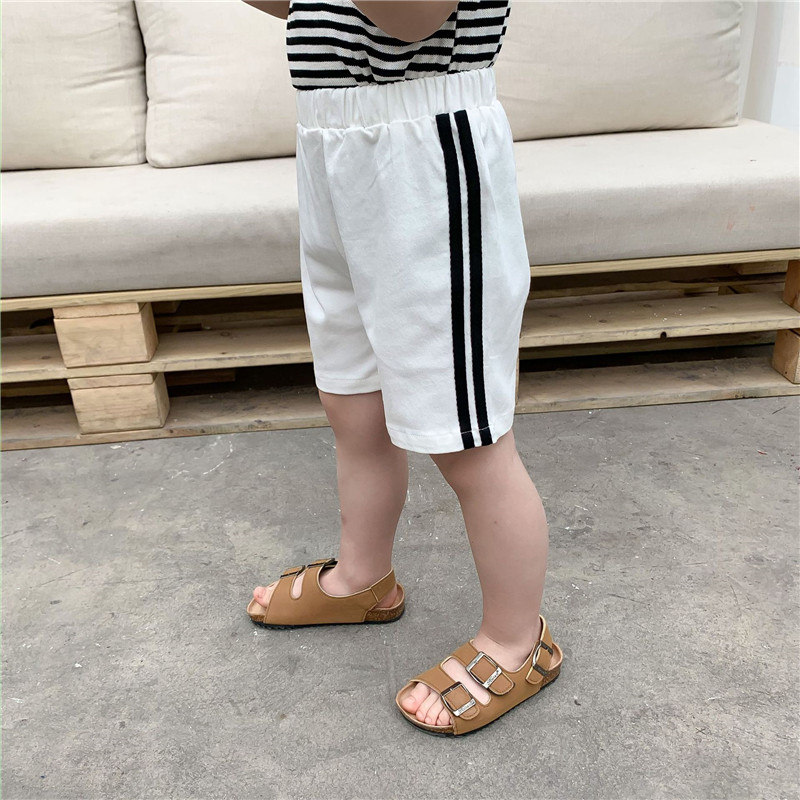 Boy's Cotton Shorts Small And Medium-sized Children's Bar Hitting Color Simple 5-point Pants