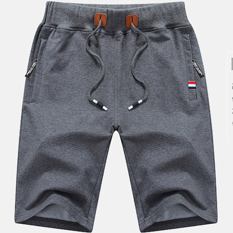 Casual zipper sports shorts