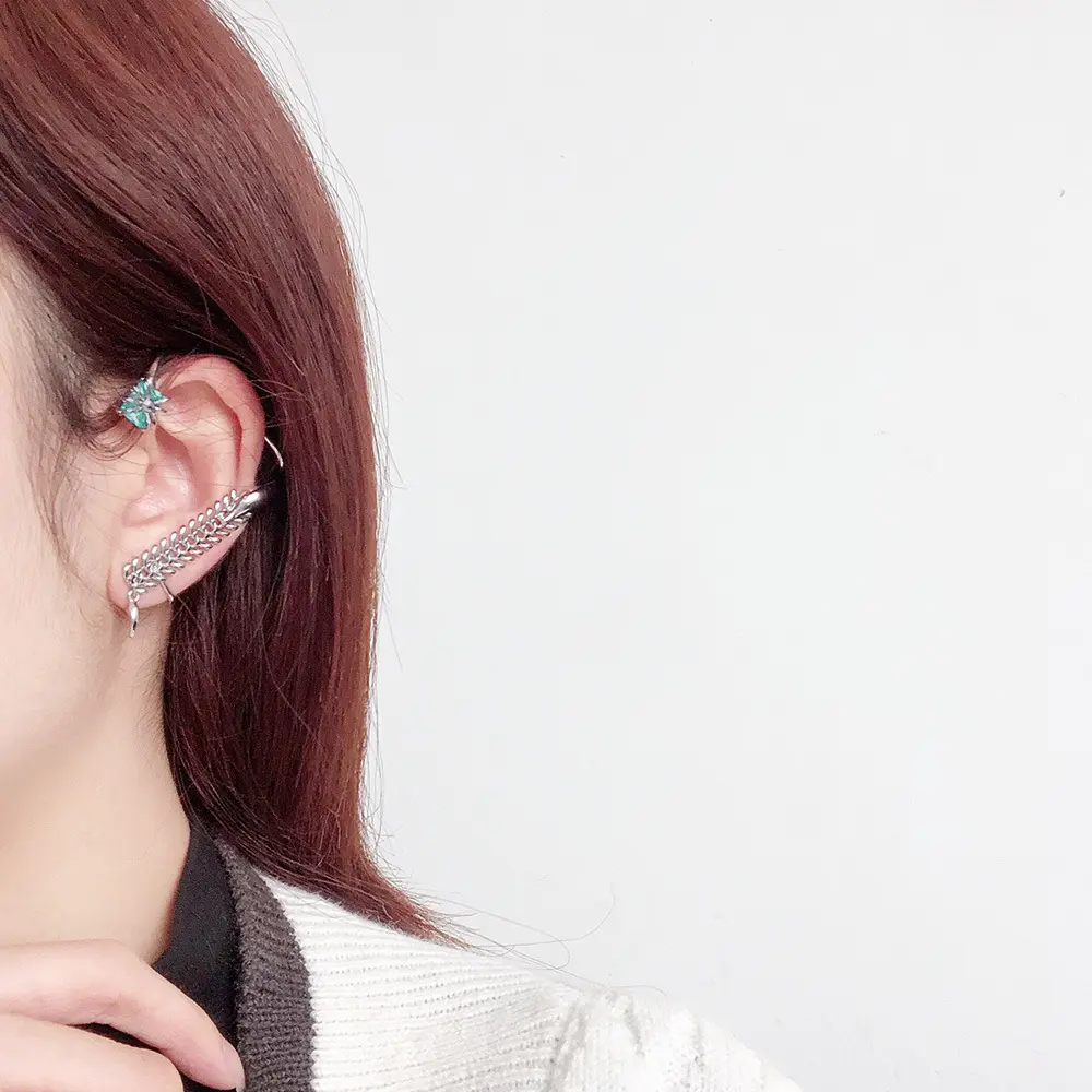 Ring Bone Ear Hook Without Pierced Clip