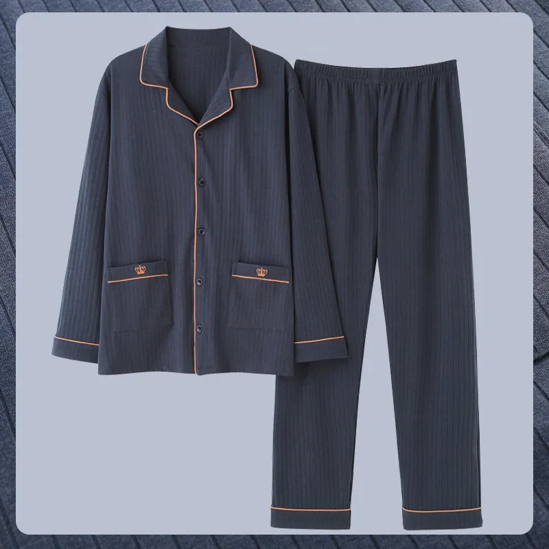 Antarctic Men Pyjamas Men Spring and Winter Long Sleeves