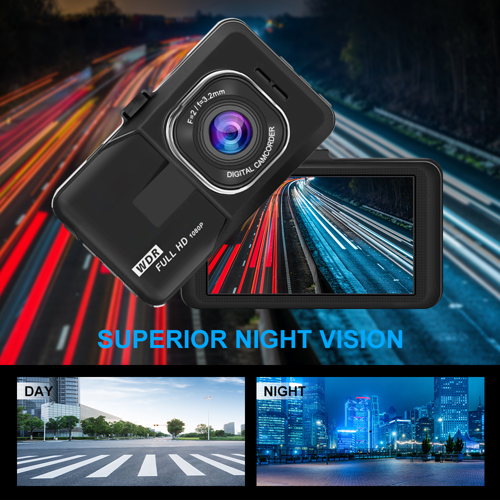 Title 2, Videoregistratore per Auto HD con Visione Nottu...