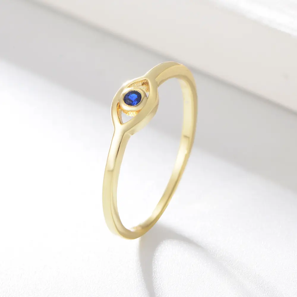 925 Sterling Silver 18K Gold Plated Evil